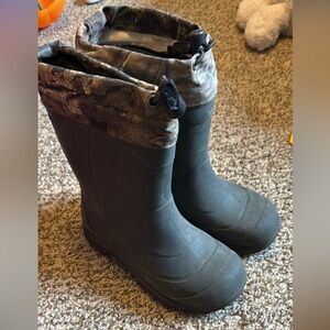 Kamik Black and Gray Kids Boots